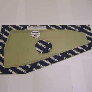 Western Star Constellation 1999+ stainless steel end dash trim - passenger's side