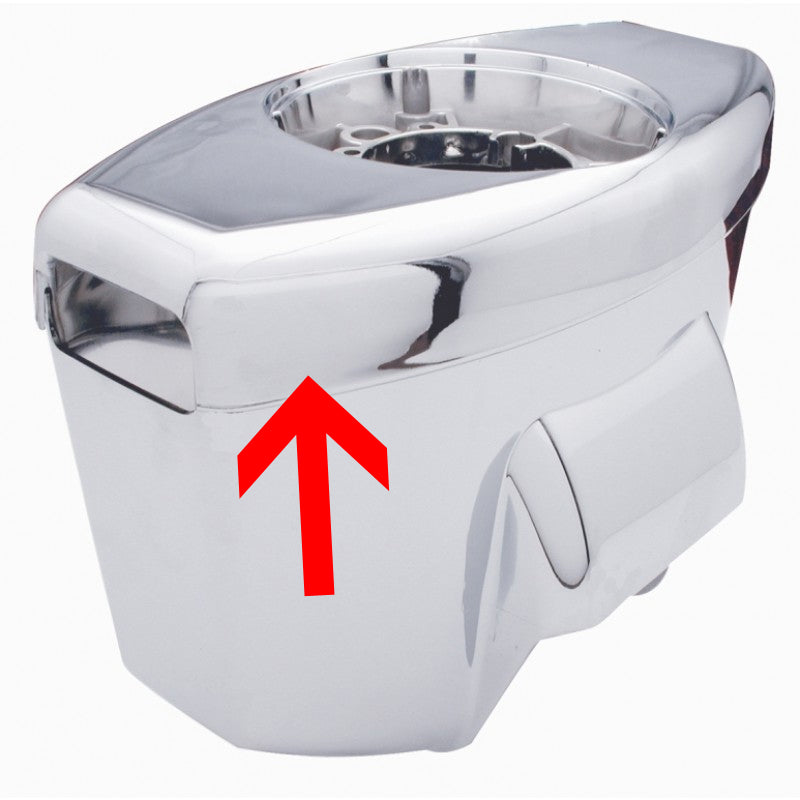 Peterbilt/Kenworth chrome plastic upper steering column cover