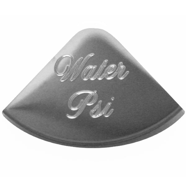 Rockwood Peterbilt 2006+ stainless steel 1/4 moon gauge emblem