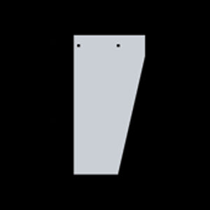 Peterbilt 379 stainless steel cowl extension - PAIR