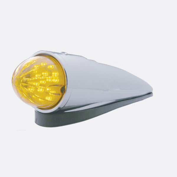 Amber 19 diode watermelon LED torpedo-style cab light without visor