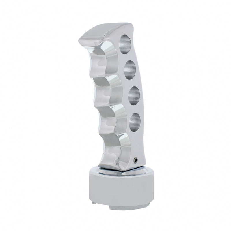 "Gatling" chrome aluminum gear shift knob for 13/15/18 speed Eaton Fuller