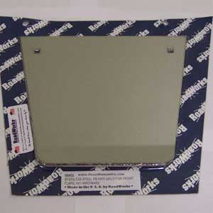 Peterbilt stainless steel front fender mudflap anti-sail panel - PAIR