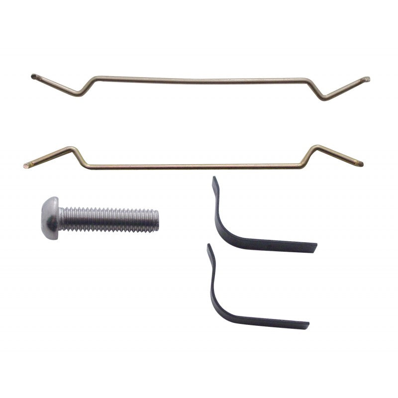 Clip set for single round Peterbilt headlight with screw - 5 piece kit