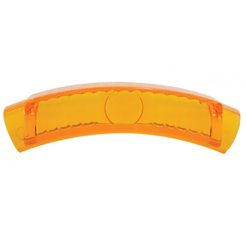 Amber glass turn signal lens for 7" diameter single round headlight