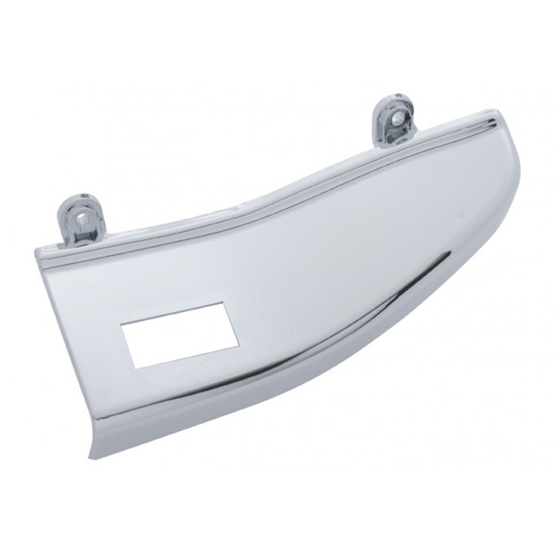 Freightliner Century/Columbia chrome plastic door panel trim w/1 switch hole - driver's side