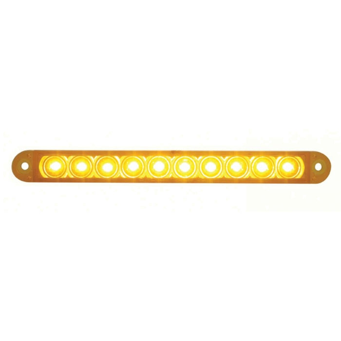 Amber 6.5" thin 10 diode LED turn signal light bar