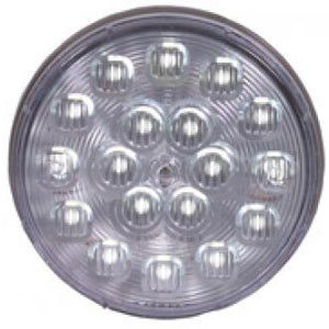 Maxxima White 4" round 18 diode LED dual-voltage backup light