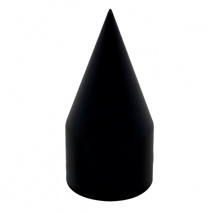 33mm black plastic spike threaded lugnut cover w/flange
