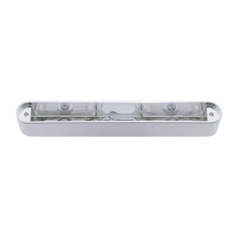 Chrome single-face long LED light bar housing ONLY