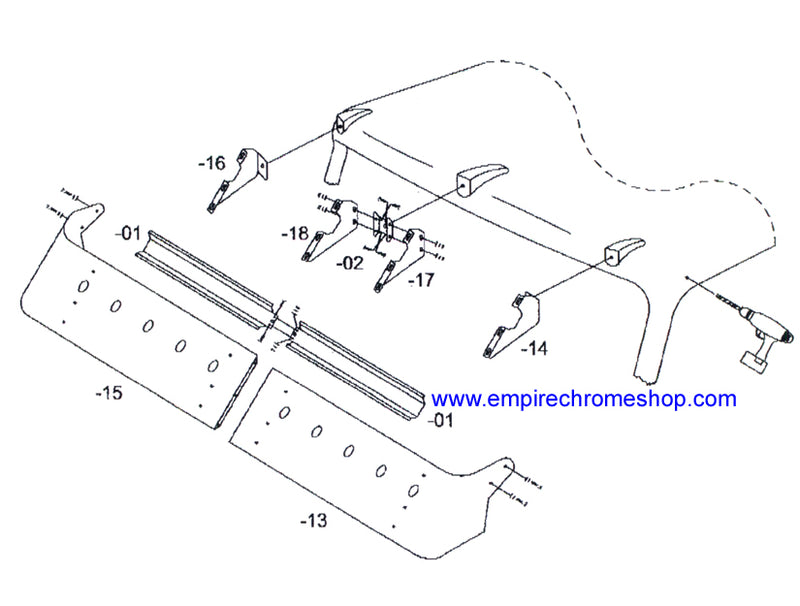 International I-Model w/Hi-rise sleeper 15" stainless steel visor w/10 round 2" light holes