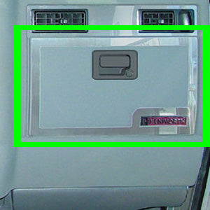 Kenworth 2002-2005 stainless steel glove box outer edge trim