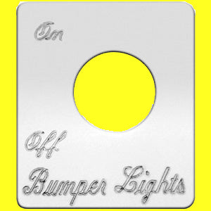 Woody's Peterbilt stainless steel switch plate