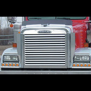 Freightliner Classic/FLD 1990+ stainless steel grill w/14 louver-style bars