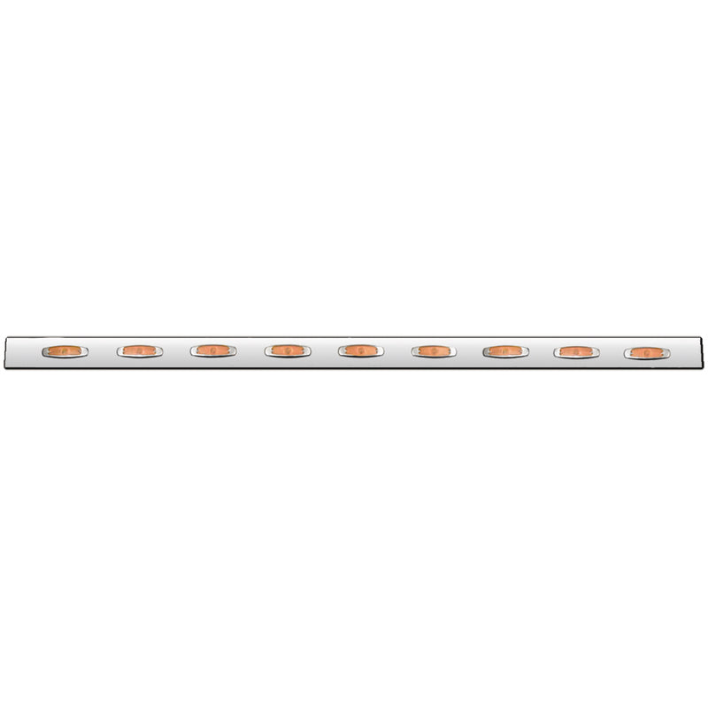 94" stainless steel full bumper bar w/9 combo light holes