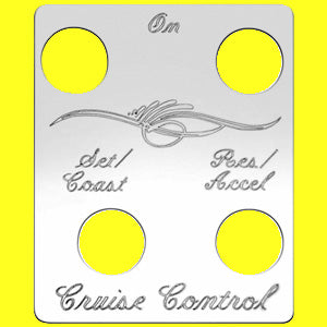 Woody's Peterbilt stainless steel switch plate