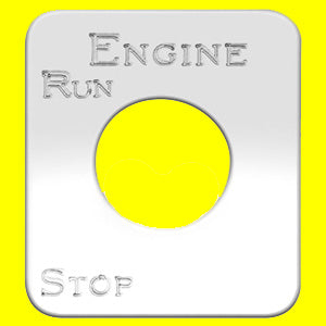 Woody's Kenworth stainless steel switch plate