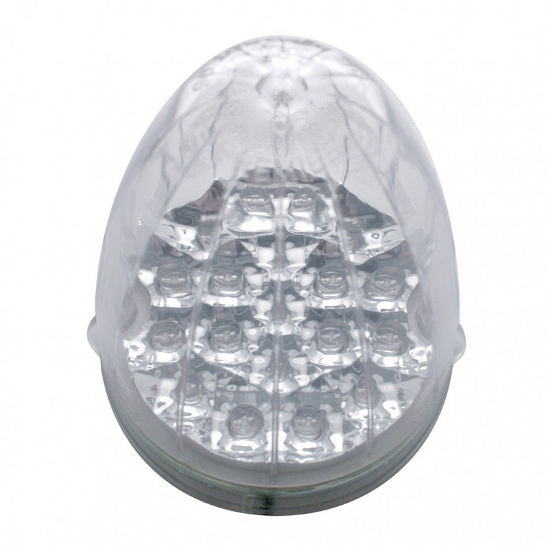 Amber 19 diode LED cab light w/reflector for Grakon 1000, CLEAR lens