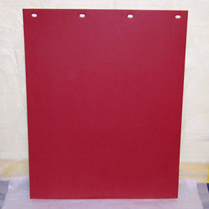 24" x 30" bright colored plastic mudflap - Bright Red