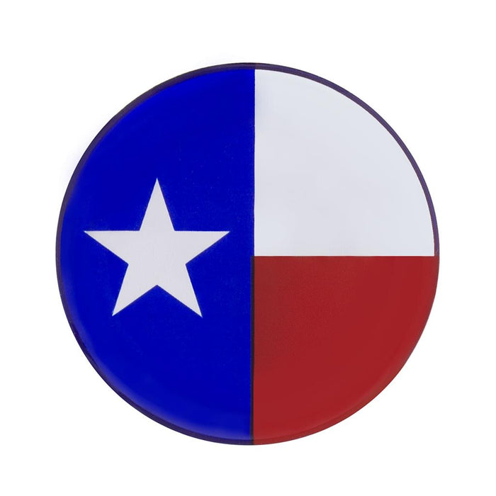 "Texas" 1-3/4" diameter glossy sticker for tractor/trailer air brake knobs - SINGLE