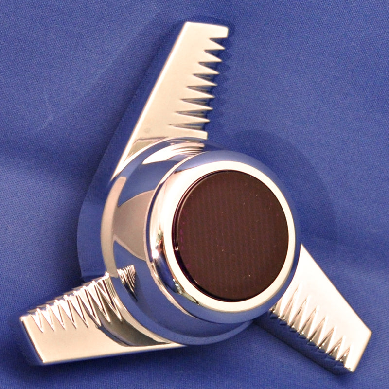 2-1/8" stick on reflector with chrome rim - Purple