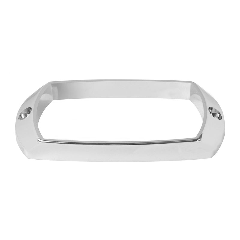 Chrome plastic bezel for tiger eye/double bubble light