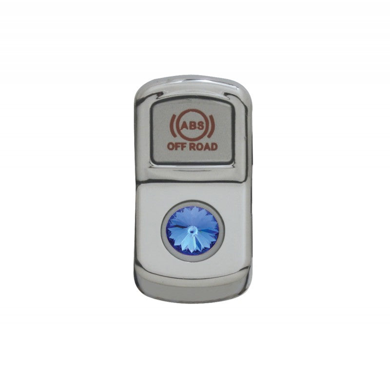 Peterbilt 386/389 2006+ chrome plastic rocker switch w/blue jewel ...