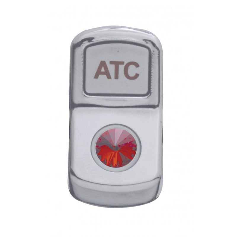 Peterbilt 386/389 2006+ chrome plastic rocker switch w/red jewel