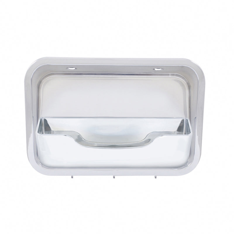 Freightliner Cascadia 2008-2017 chrome plastic upper headliner trim with storage compartment