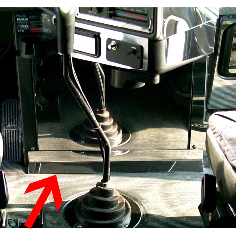 Freightliner Classic/FLD stainless steel below fuse door trim