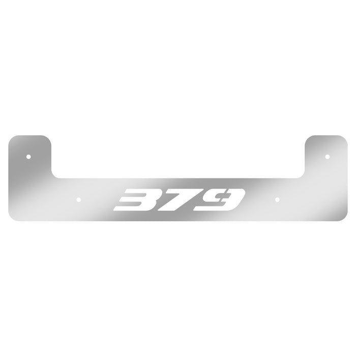 "379" 24" stainless steel U-shaped mudflap weights w/backs - PAIR