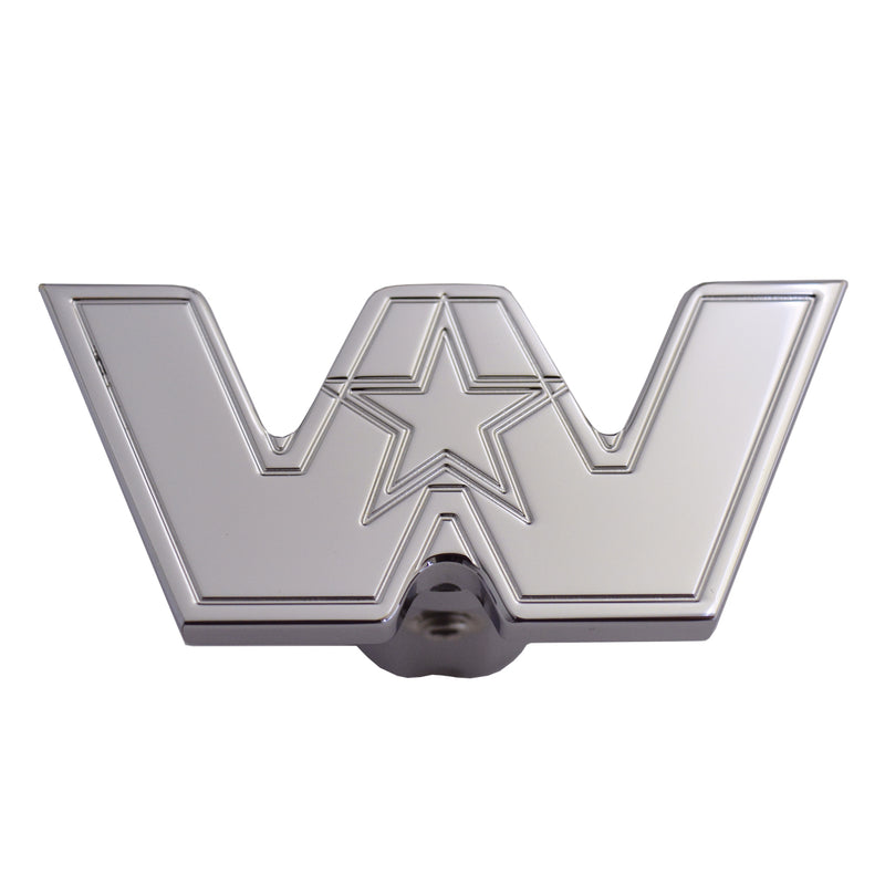 Western Star logo chrome billet aluminum brake knob - SINGLE
