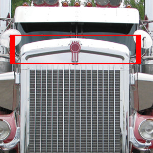 Kenworth W900L stainless steel bug deflector