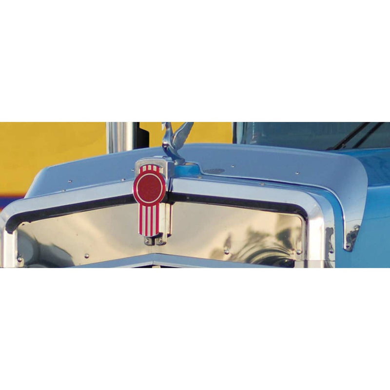 Kenworth W900L stainless steel bug deflector