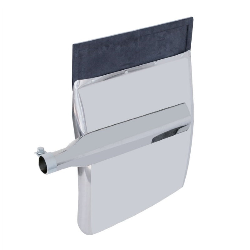 24" 18 gauge stainless steel quarter fender w/triangle post arm - PAIR