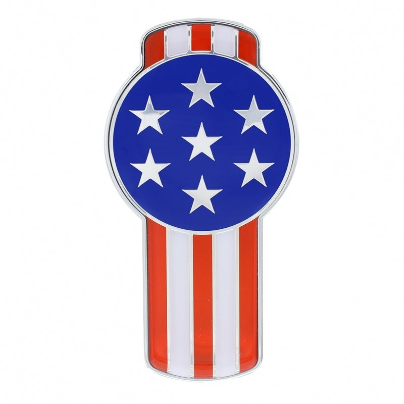 "American Flag" replacement emblem for small Kenworth T680/T880 keyhole-shaped logo - SINGLE