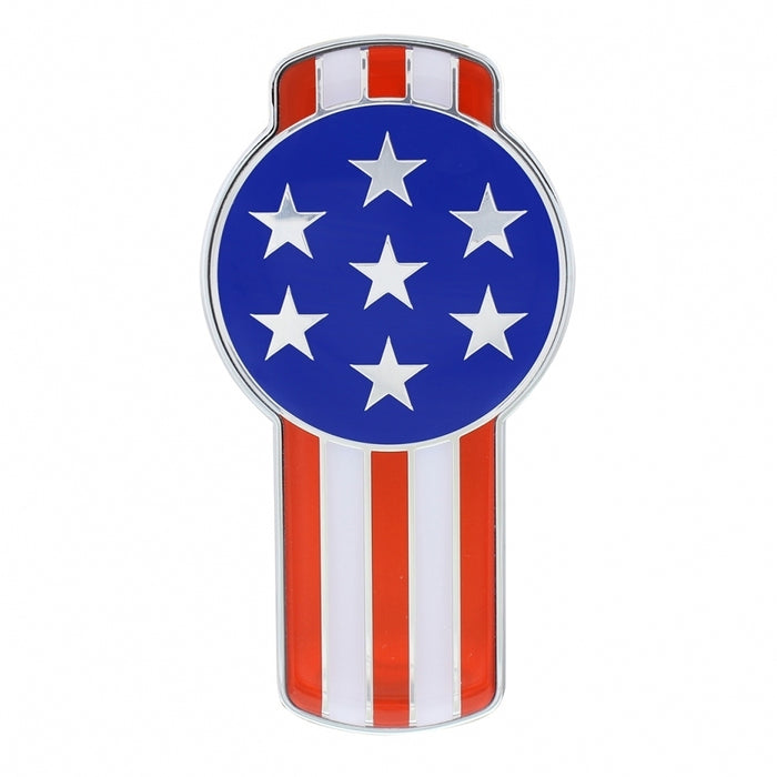 "American Flag" replacement emblem for small Kenworth T680/T880 keyhole-shaped logos - SINGLE