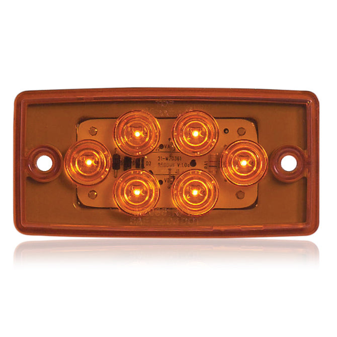 Maxxima amber 6 diode LED marker light for Freightliner visors