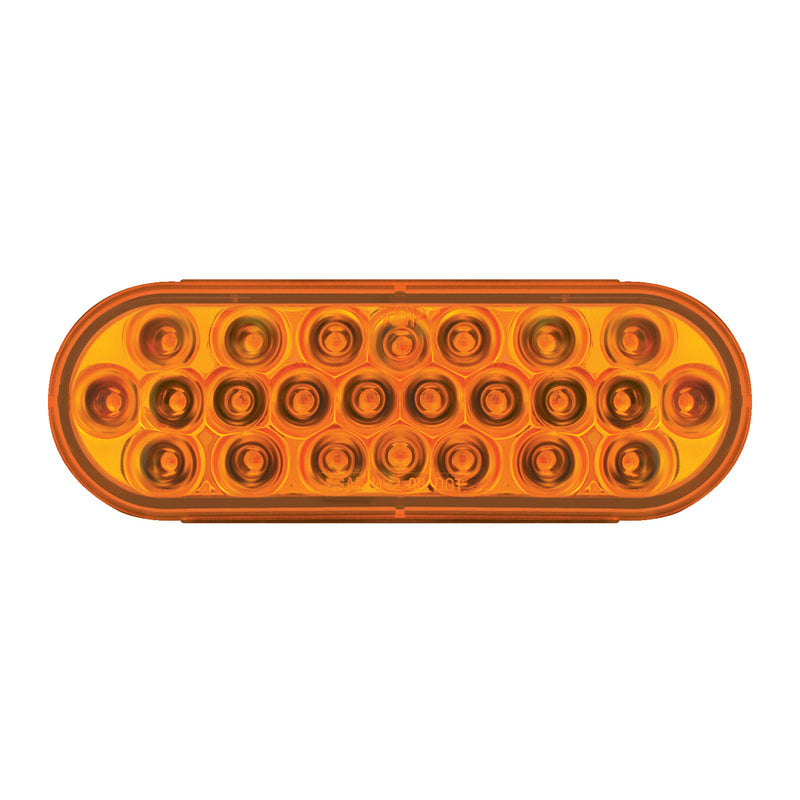 Pearl Amber oval 24 diode LED turn signal light