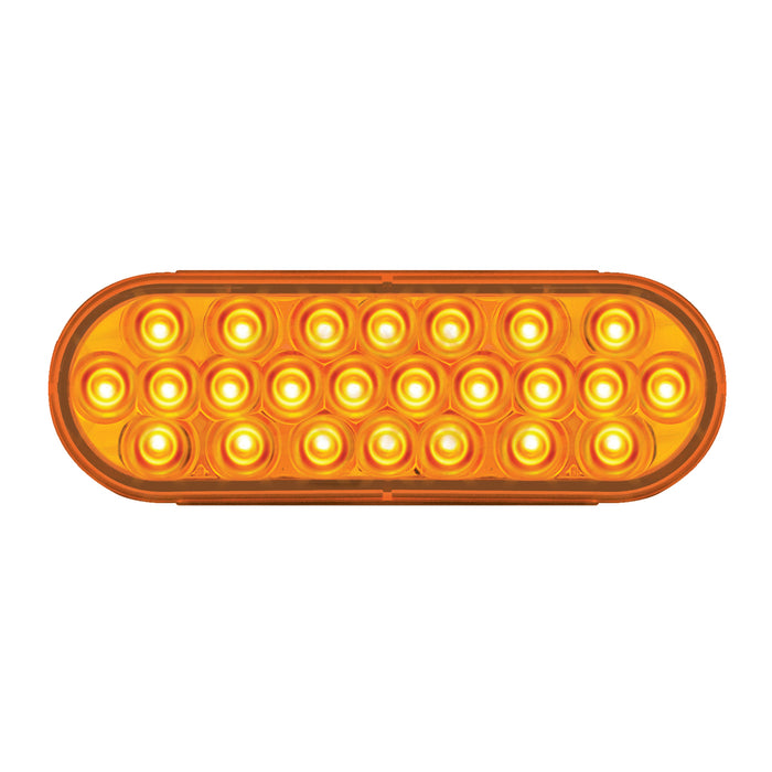 Pearl Amber oval 24 diode LED turn signal light