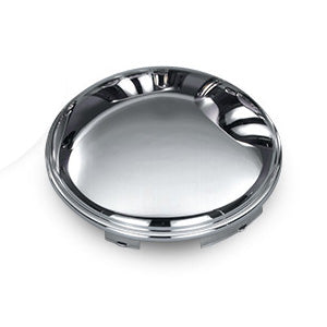 Stainless steel universal front hubcap with 7/16" lip - dome