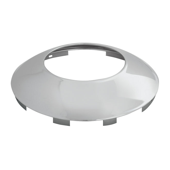 Chrome 6 uneven notch front hubcap with 7/16" lip - hubdometer