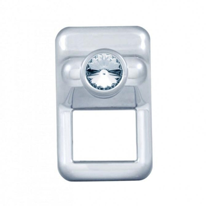 Volvo chrome plastic toggle switch cover w/jewel