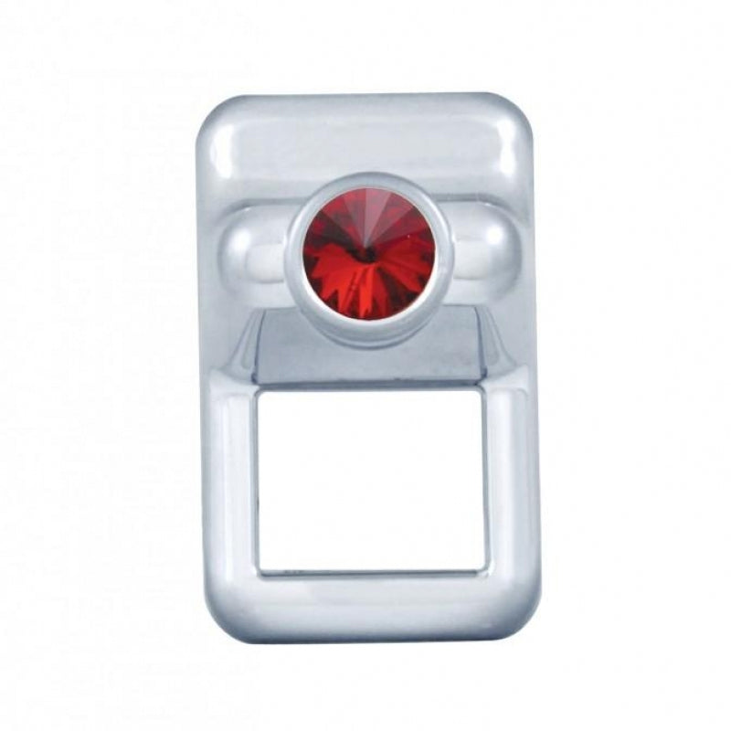 Volvo chrome plastic toggle switch cover w/jewel