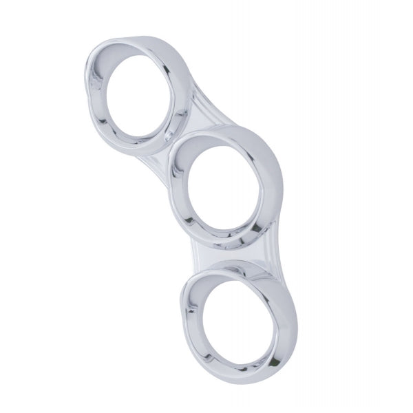 Peterbilt 379/389 2006+ chrome plastic small gauge bezel cluster - Right side