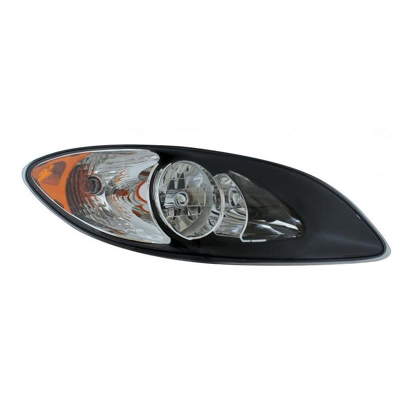 International Prostar replacement headlight assembly w/halogen bulbs, incandescent turn signal
