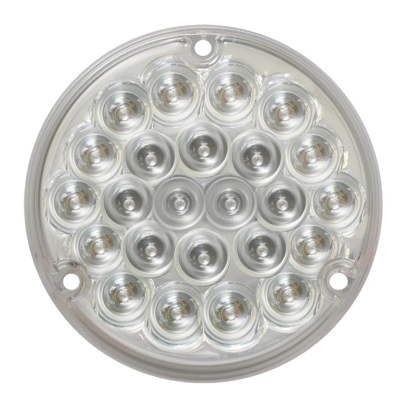 Pearl 4" LED sleeper load light w/1156 plug - Red - CLEAR lens
