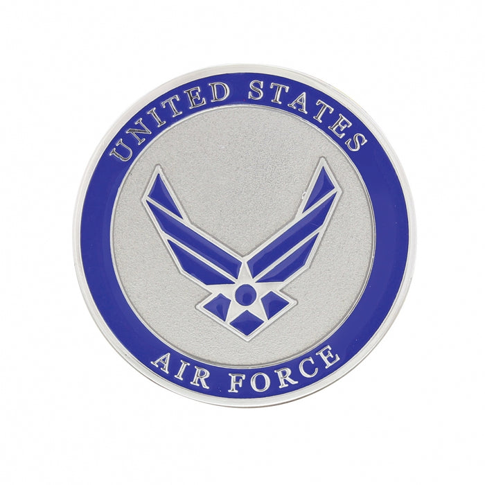 US Air Force 1.75" diameter metal stick-on medallion - SINGLE, Offically Licensed