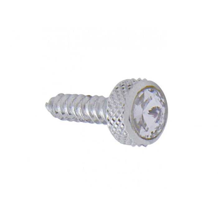 Kenworth chrome upper dash screw w/jewel - 6/PACK