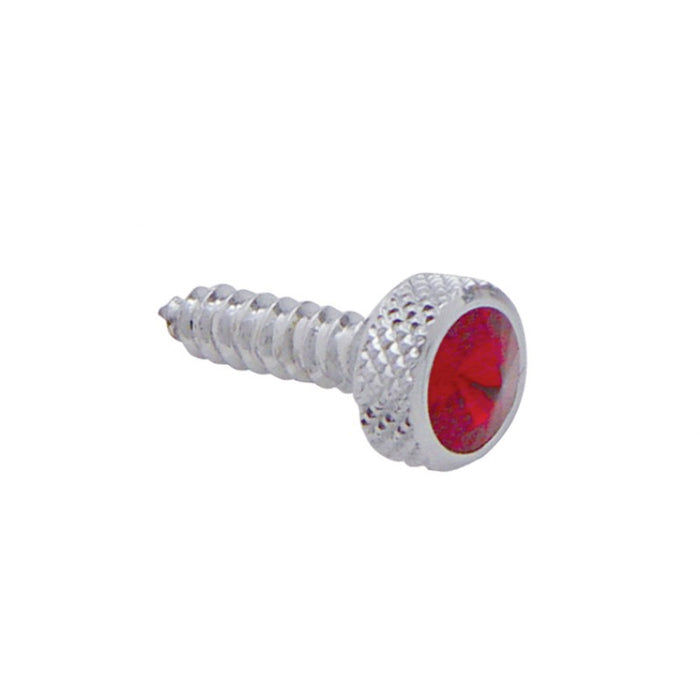 Kenworth chrome upper dash screw w/jewel - 6/PACK